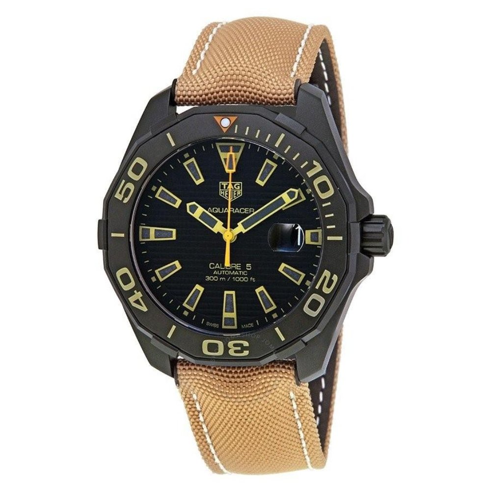 Tag Heuer Aquaracer 300 Calibre 5 Black Dial Watch for Men - WAY208C.FC6383